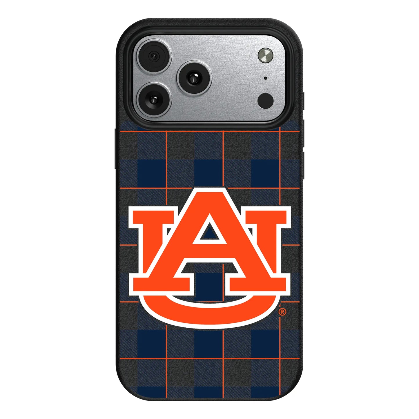 University of Auburn Tigers Plaid MagSafe Compatible Phone Case for Apple iPhone