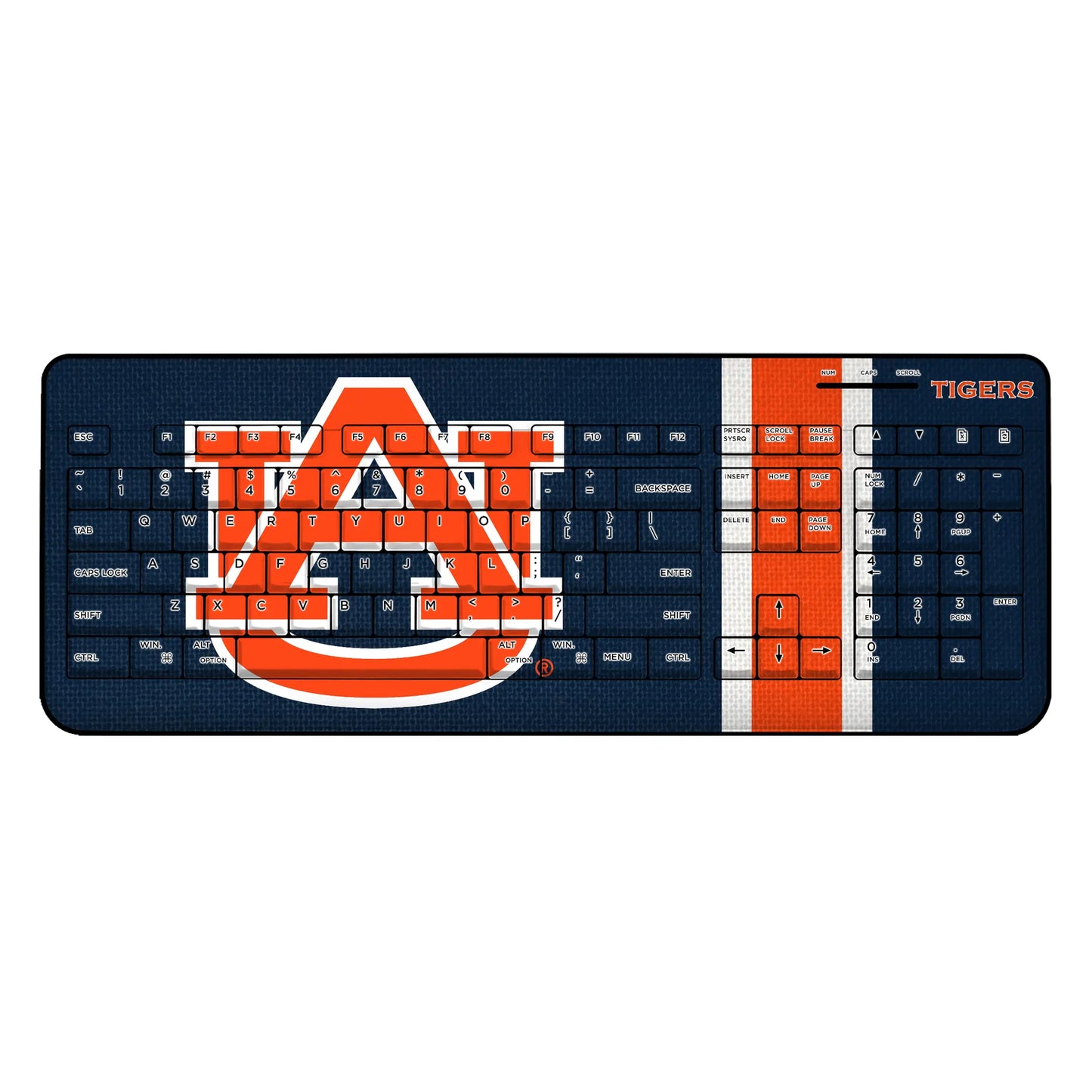 University of Auburn Tigers Stripe Wireless USB Keyboard