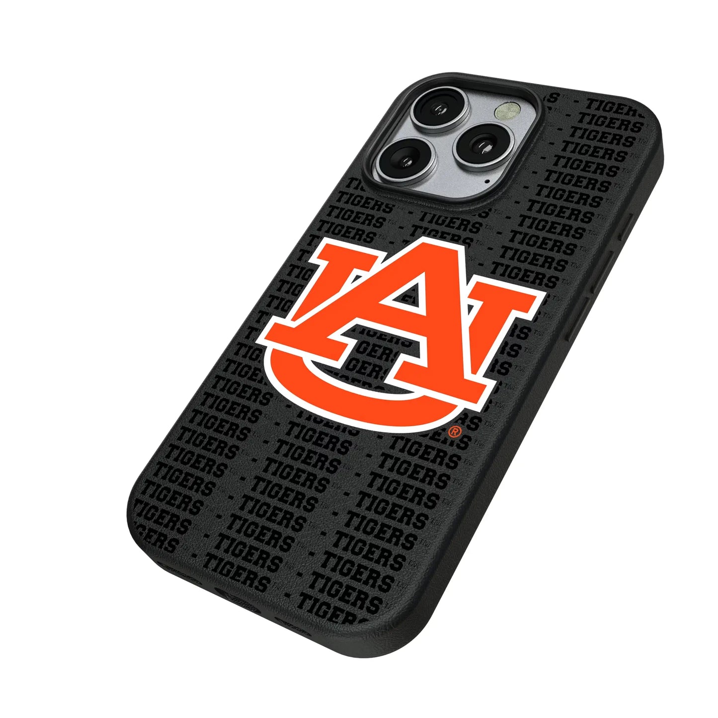University of Auburn Tigers Text Backdrop MagSafe Compatible Phone Case for Apple iPhone