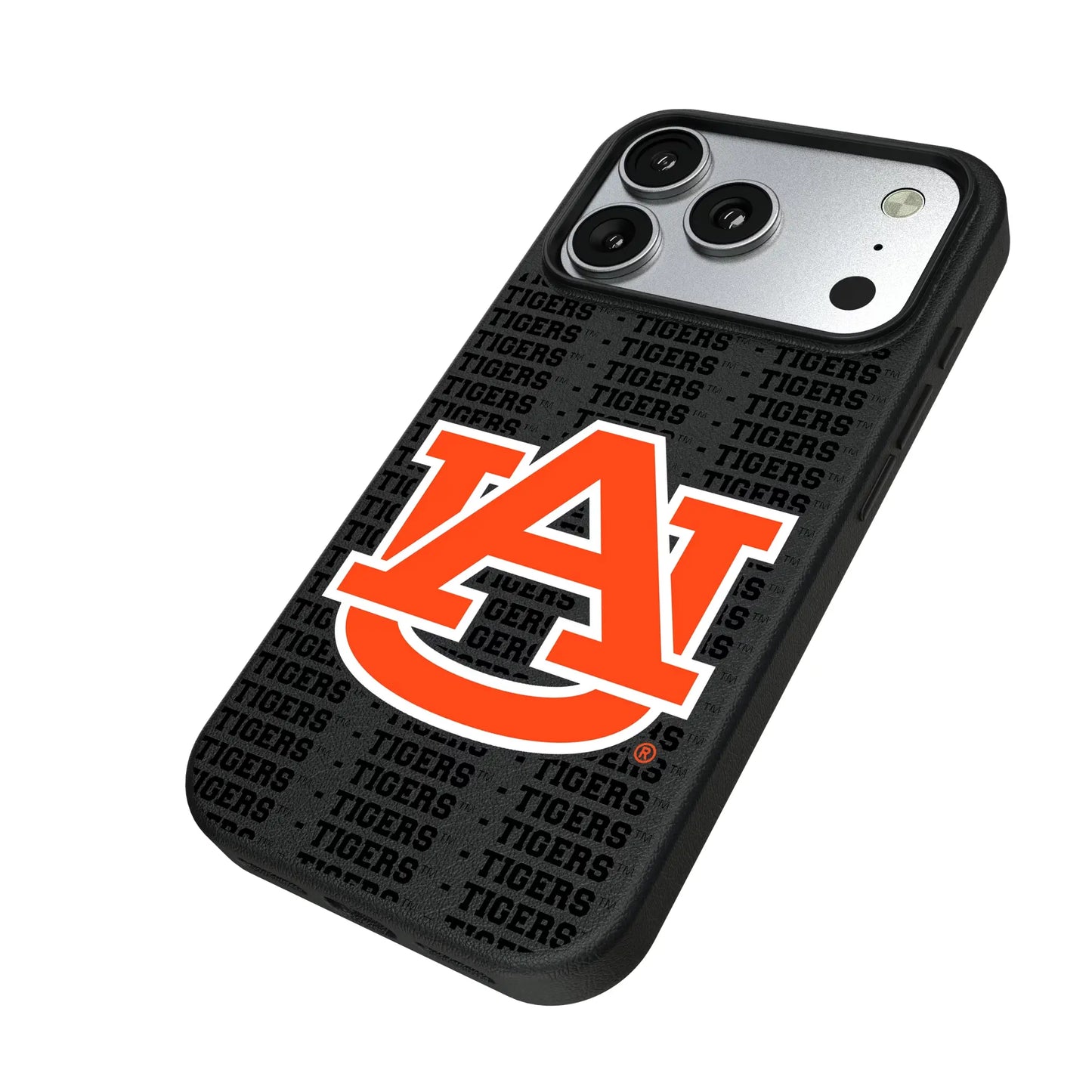 University of Auburn Tigers Text Backdrop MagSafe Compatible Phone Case for Apple iPhone