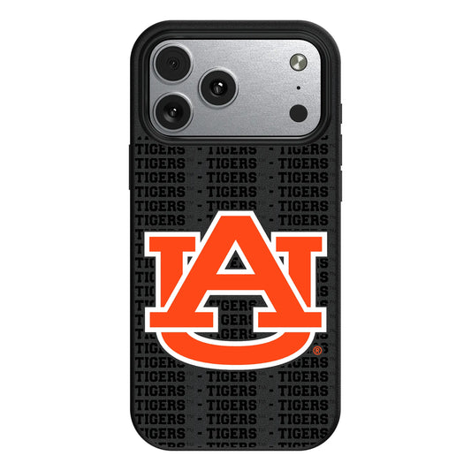 University of Auburn Tigers Text Backdrop MagSafe Compatible Phone Case for Apple iPhone