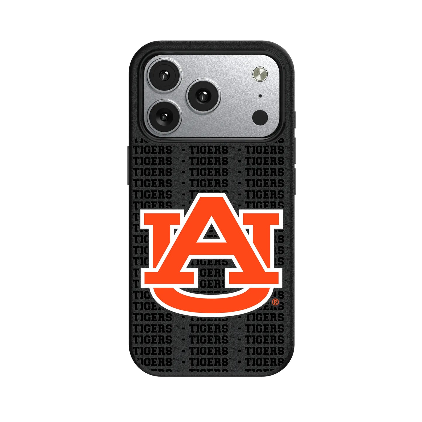University of Auburn Tigers Text Backdrop MagSafe Compatible Phone Case for Apple iPhone