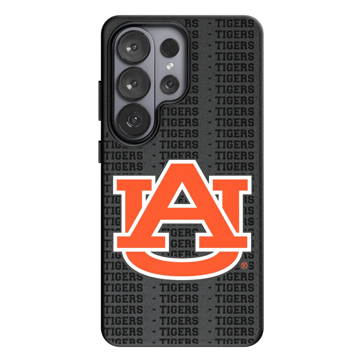 University of Auburn Tigers Text Backdrop MagSafe Compatible Phone Case for Samsung Galaxy