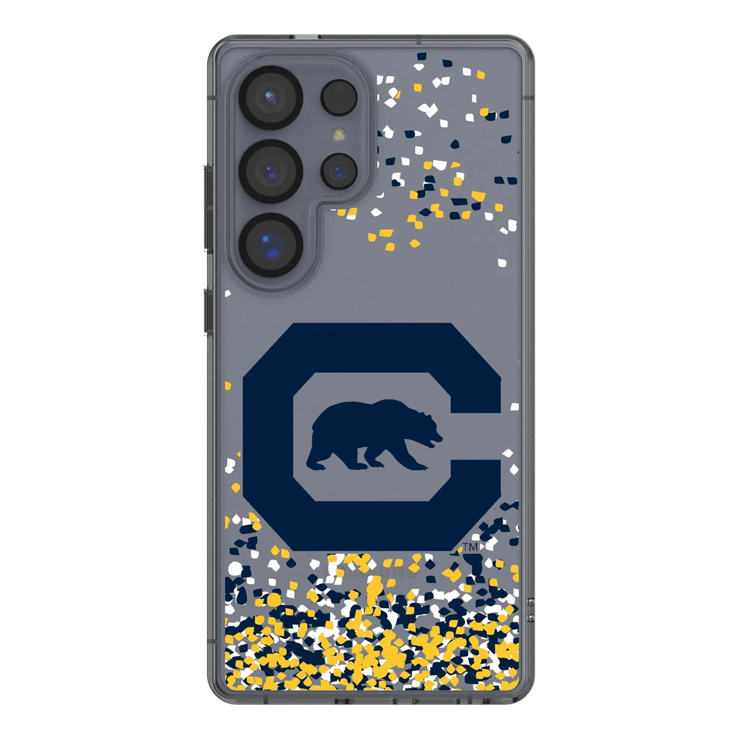 University of California Berkeley Golden Bears Confetti Clear Phone Case for Samsung Galaxy