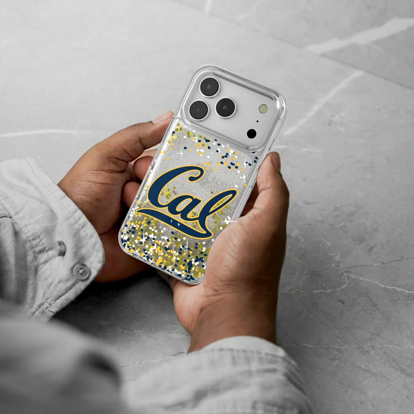 University of California Berkeley Golden Bears Confetti Glitter Phone Case for Apple iPhone