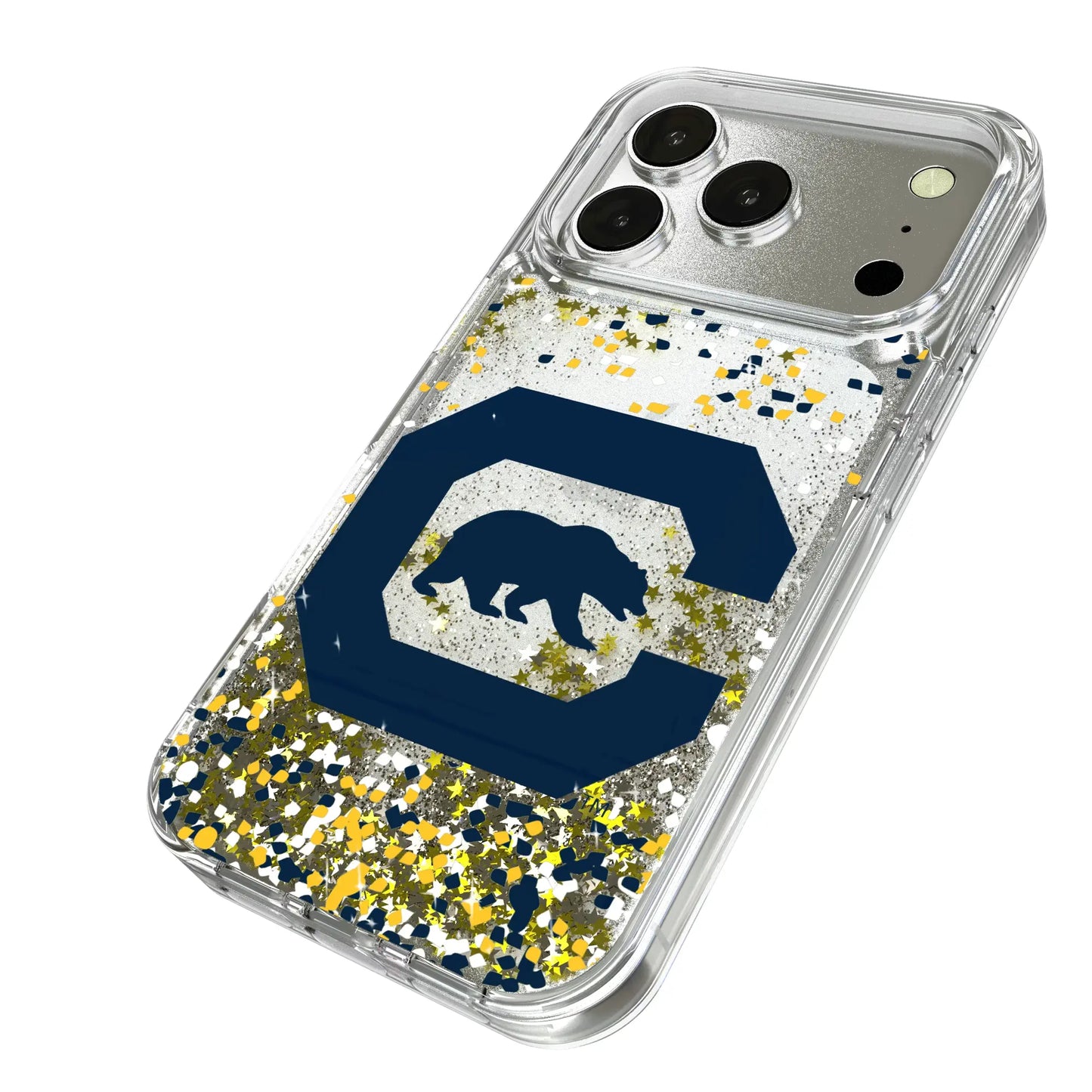 University of California Berkeley Golden Bears Confetti Glitter Phone Case for Apple iPhone