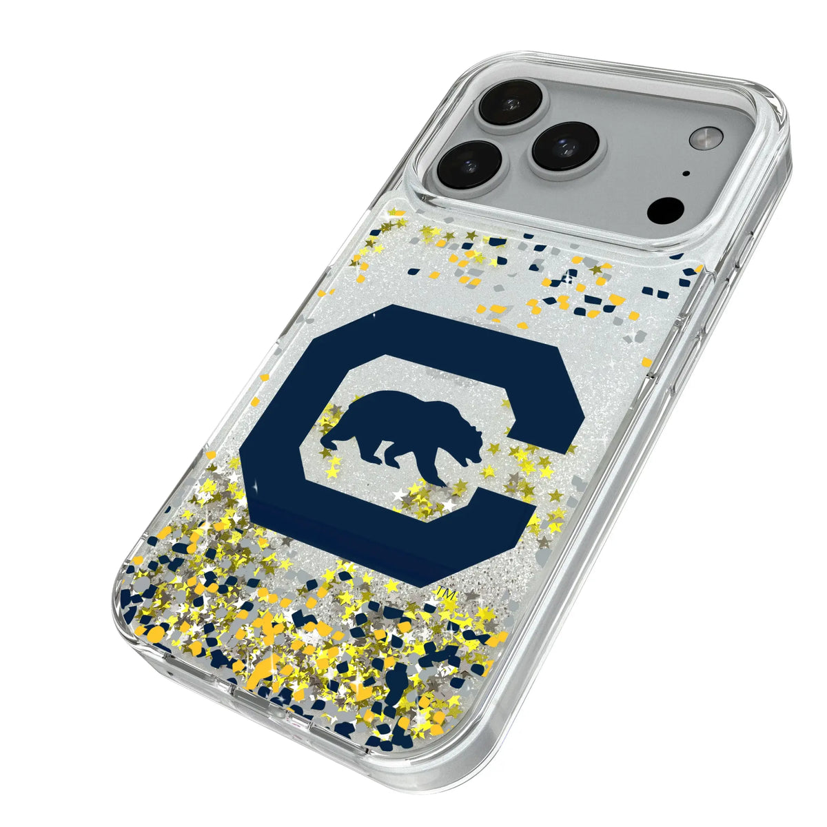 University of California Berkeley Golden Bears Confetti Glitter Phone Case for Apple iPhone