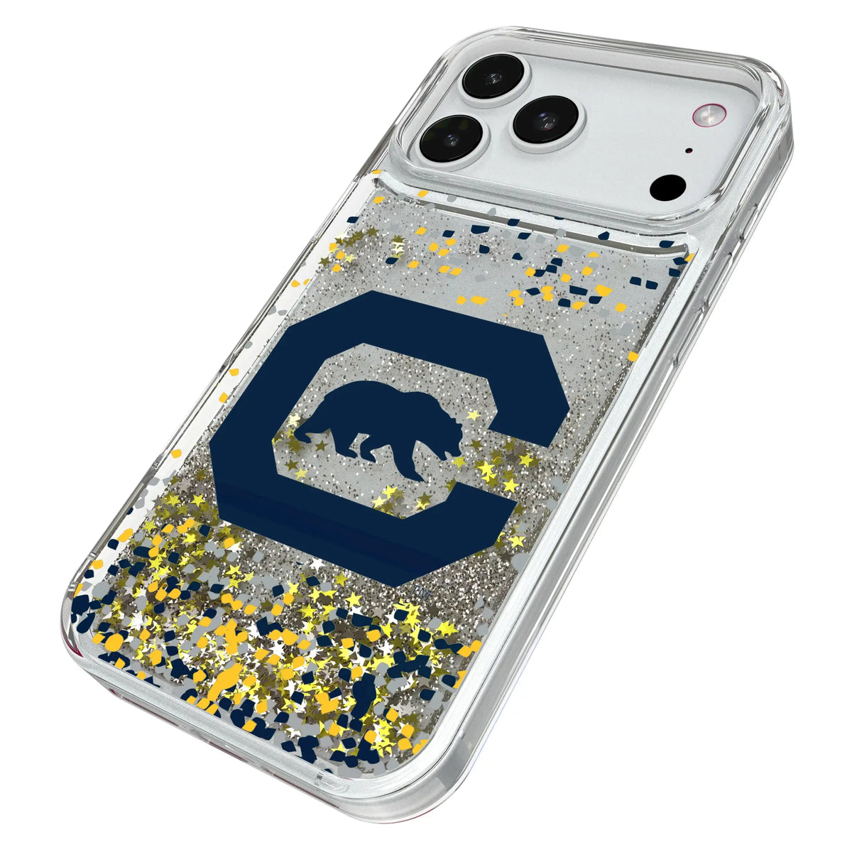 University of California Berkeley Golden Bears Confetti Glitter Phone Case for Apple iPhone