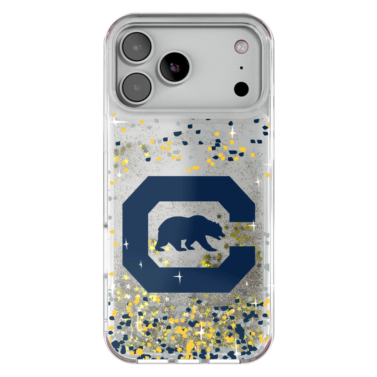 University of California Berkeley Golden Bears Confetti Glitter Phone Case for Apple iPhone