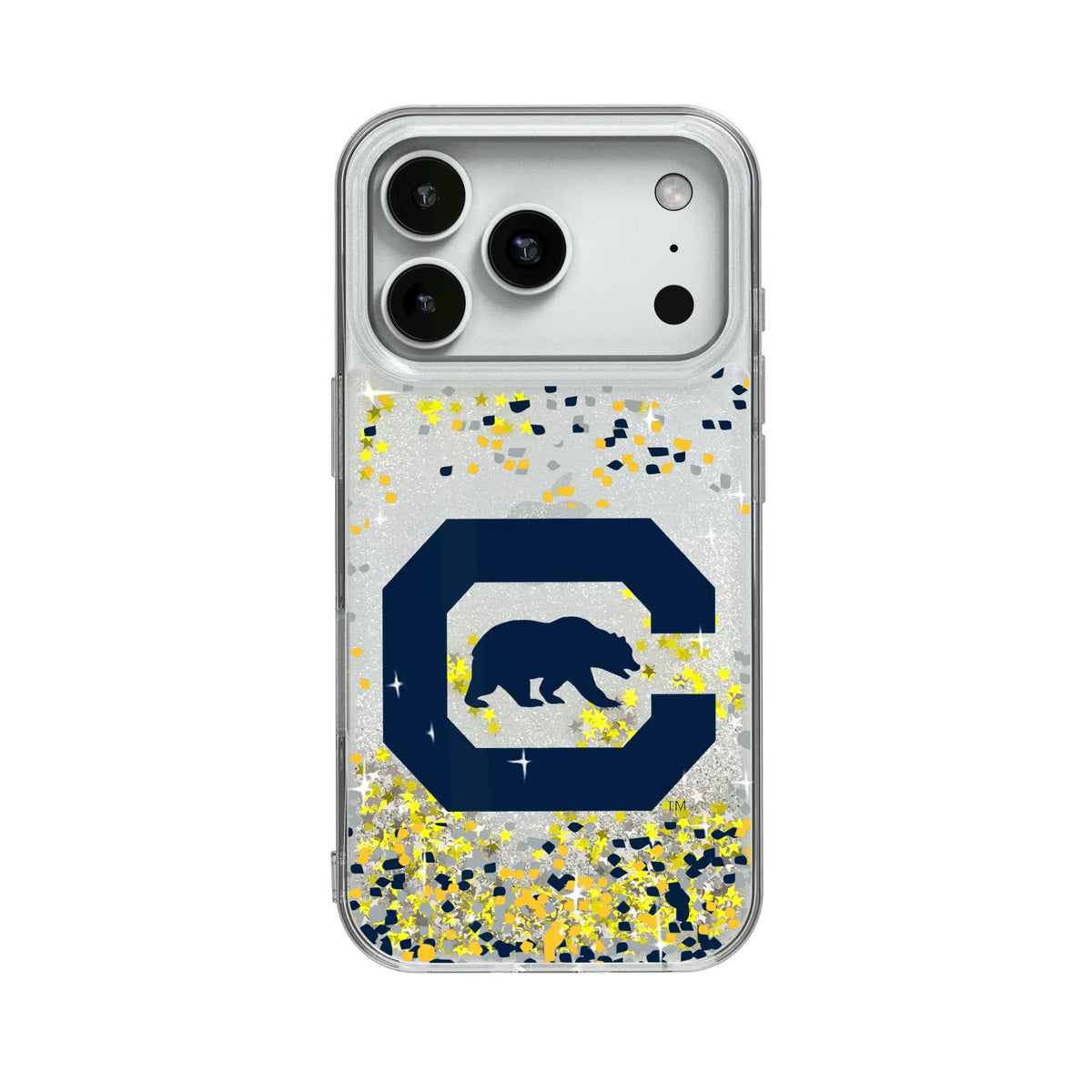 University of California Berkeley Golden Bears Confetti Glitter Phone Case for Apple iPhone