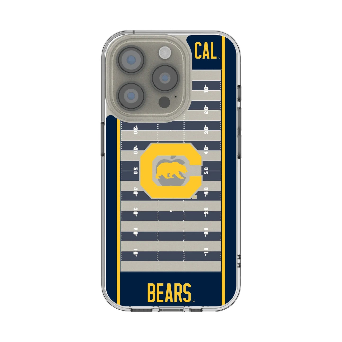 University of California Berkeley Golden Bears Field Clear Phone Case for Apple iPhone