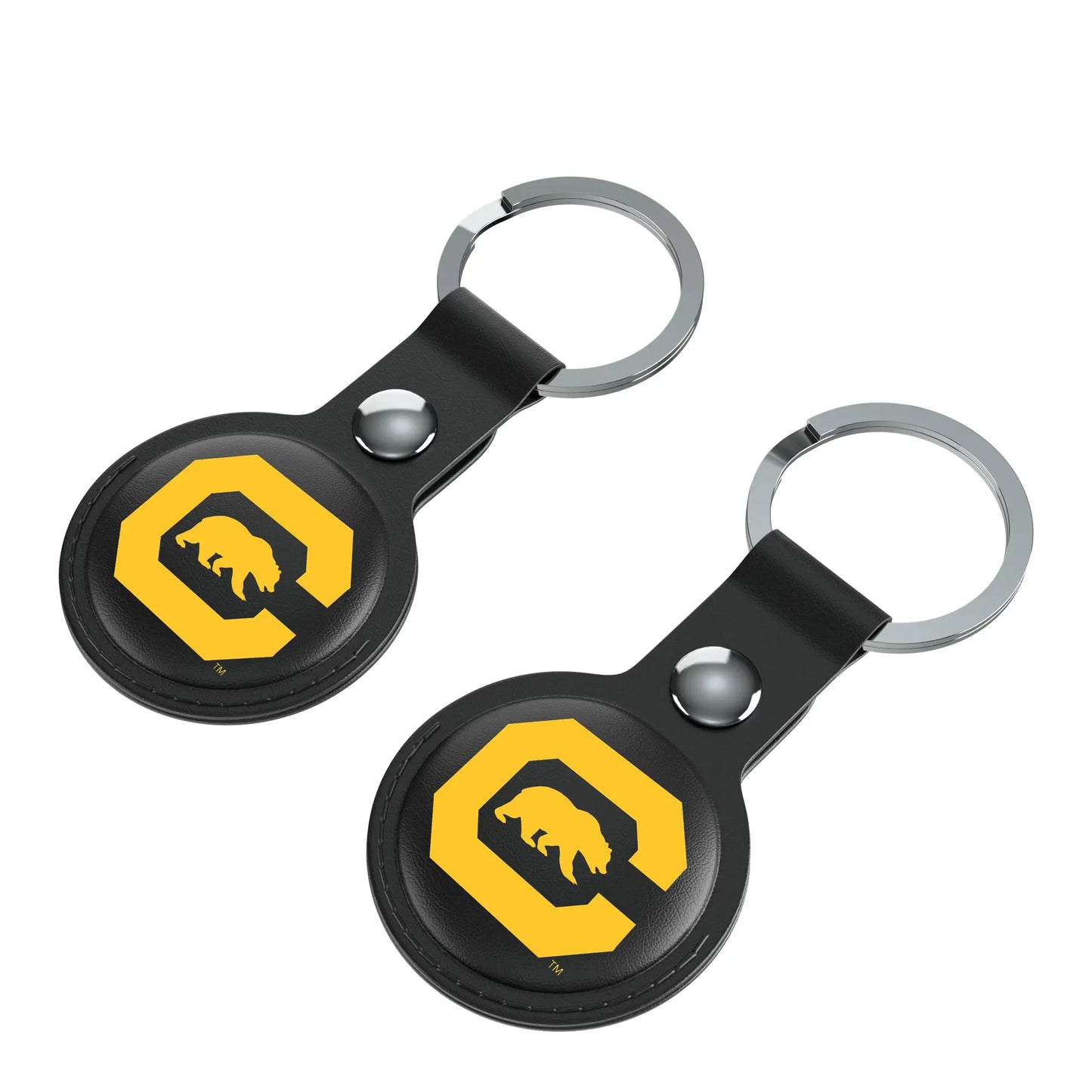 University of California Berkeley Golden Bears Insignia Black Airtag Holder 2-Pack