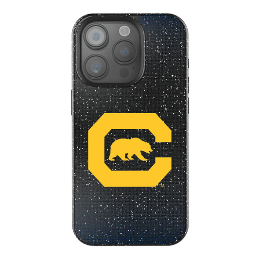 University of California Berkeley Golden Bears Linen Black Bling Phone Case for Apple iPhone
