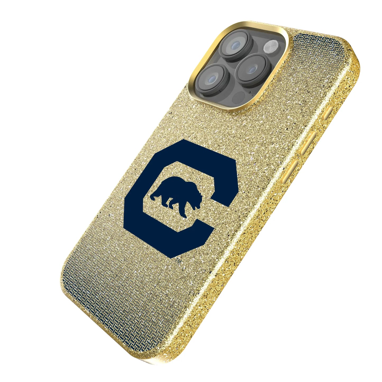 University of California Berkeley Golden Bears Linen Bling Phone Case for Apple iPhone