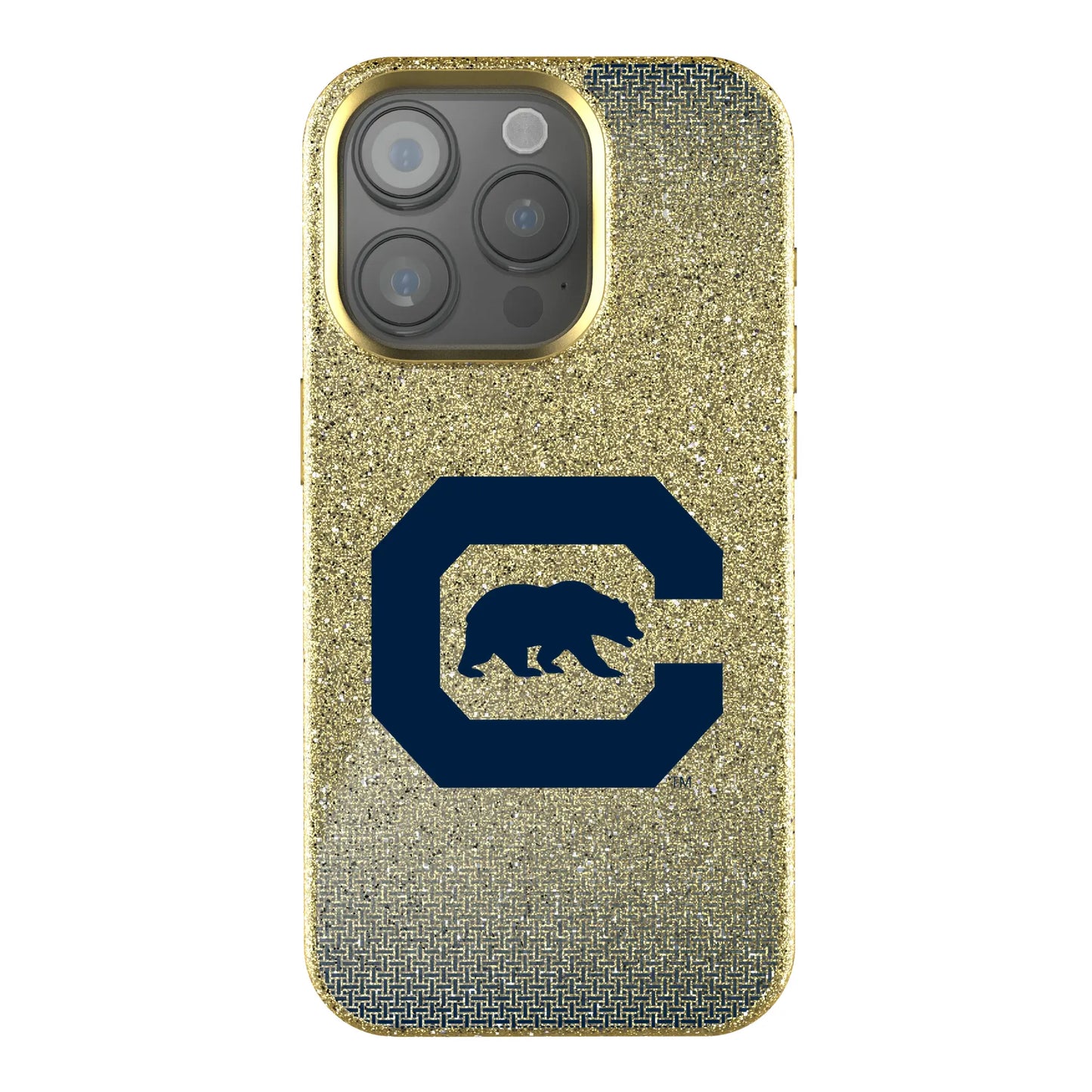 University of California Berkeley Golden Bears Linen Bling Phone Case for Apple iPhone