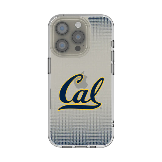 University of California Berkeley Golden Bears Linen Clear Phone Case for Apple iPhone