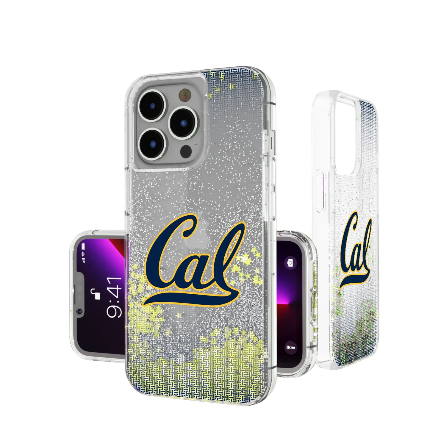 University of California Berkeley Golden Bears Linen Glitter Phone Case for Apple iPhone