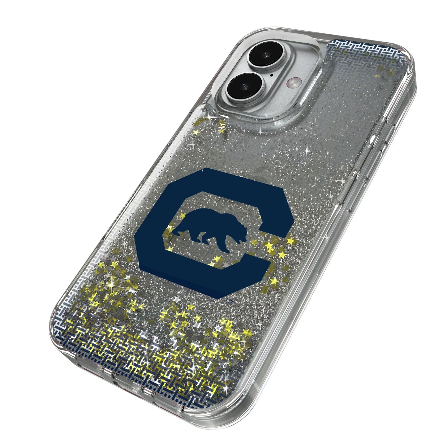 University of California Berkeley Golden Bears Linen Glitter Phone Case for Apple iPhone