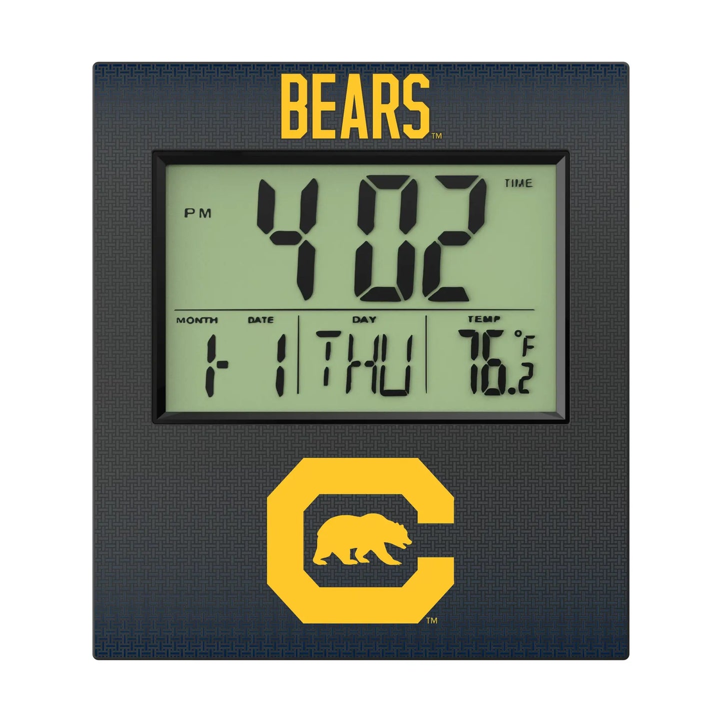 University of California Berkeley Golden Bears Linen Wall Clock