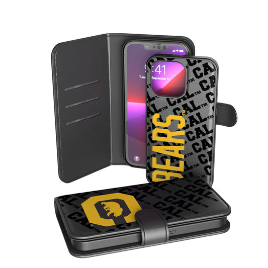 University of California Berkeley Golden Bears Monocolor Tilt Wallet Phone Case for Apple iPhone