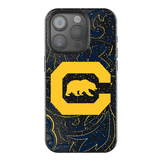 University of California Berkeley Golden Bears Paisley Black Bling Phone Case for Apple iPhone