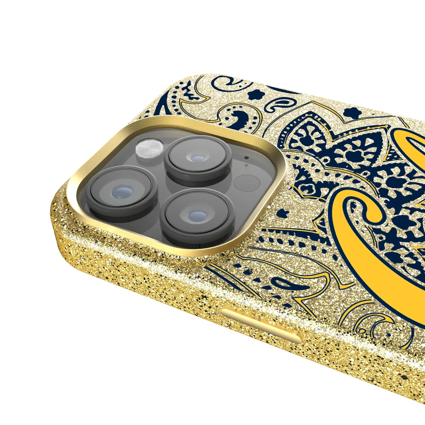 University of California Berkeley Golden Bears Paisley Bling Phone Case for Apple iPhone