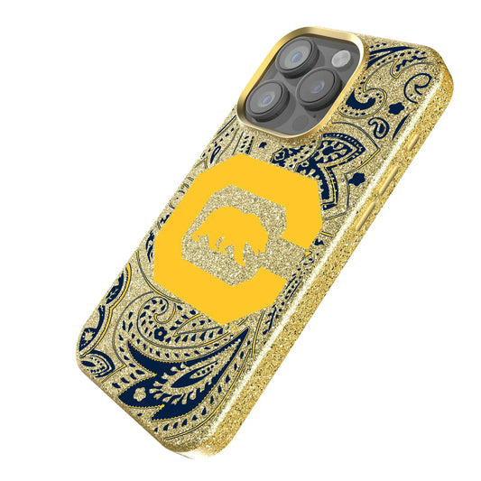 University of California Berkeley Golden Bears Paisley Bling Phone Case for Apple iPhone