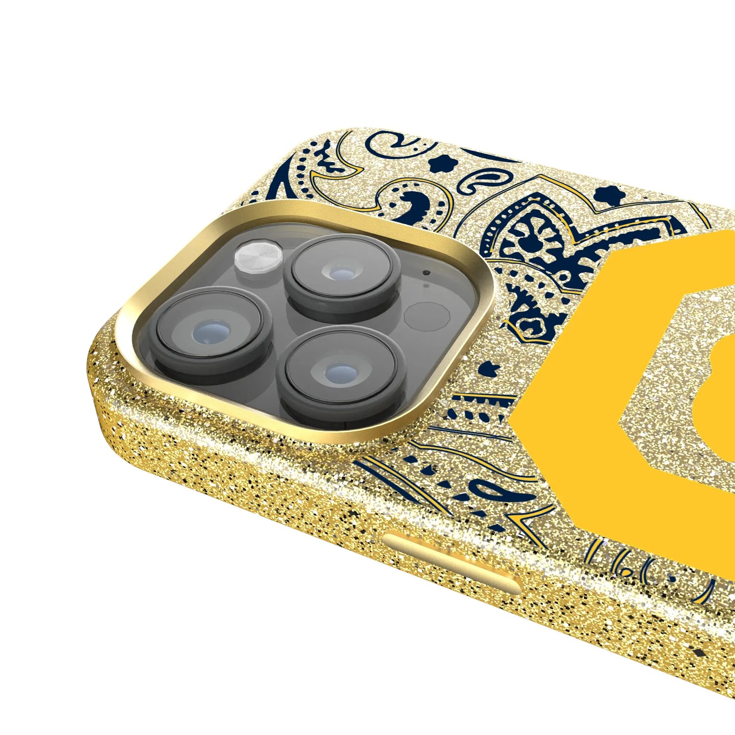 University of California Berkeley Golden Bears Paisley Bling Phone Case for Apple iPhone