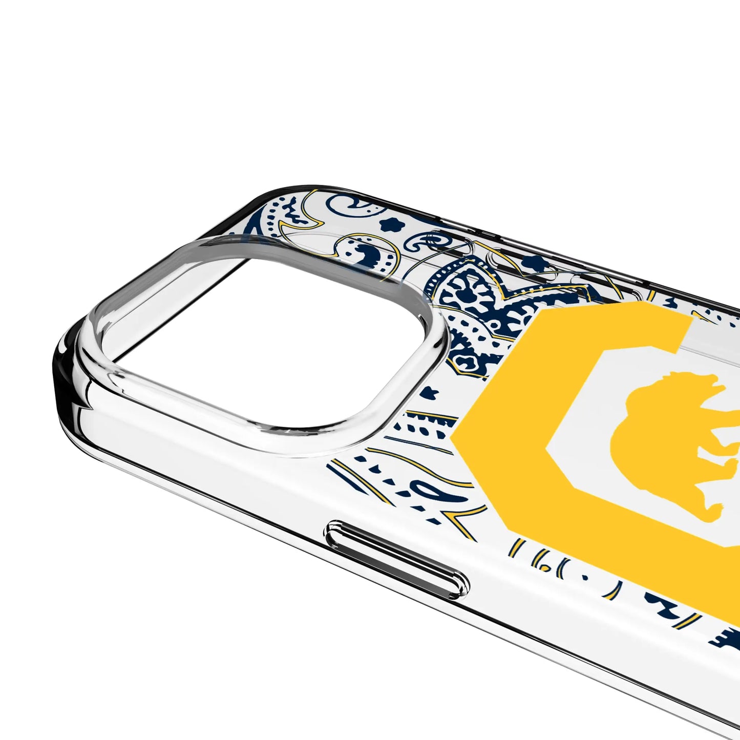 University of California Berkeley Golden Bears Paisley Clear Phone Case for Apple iPhone