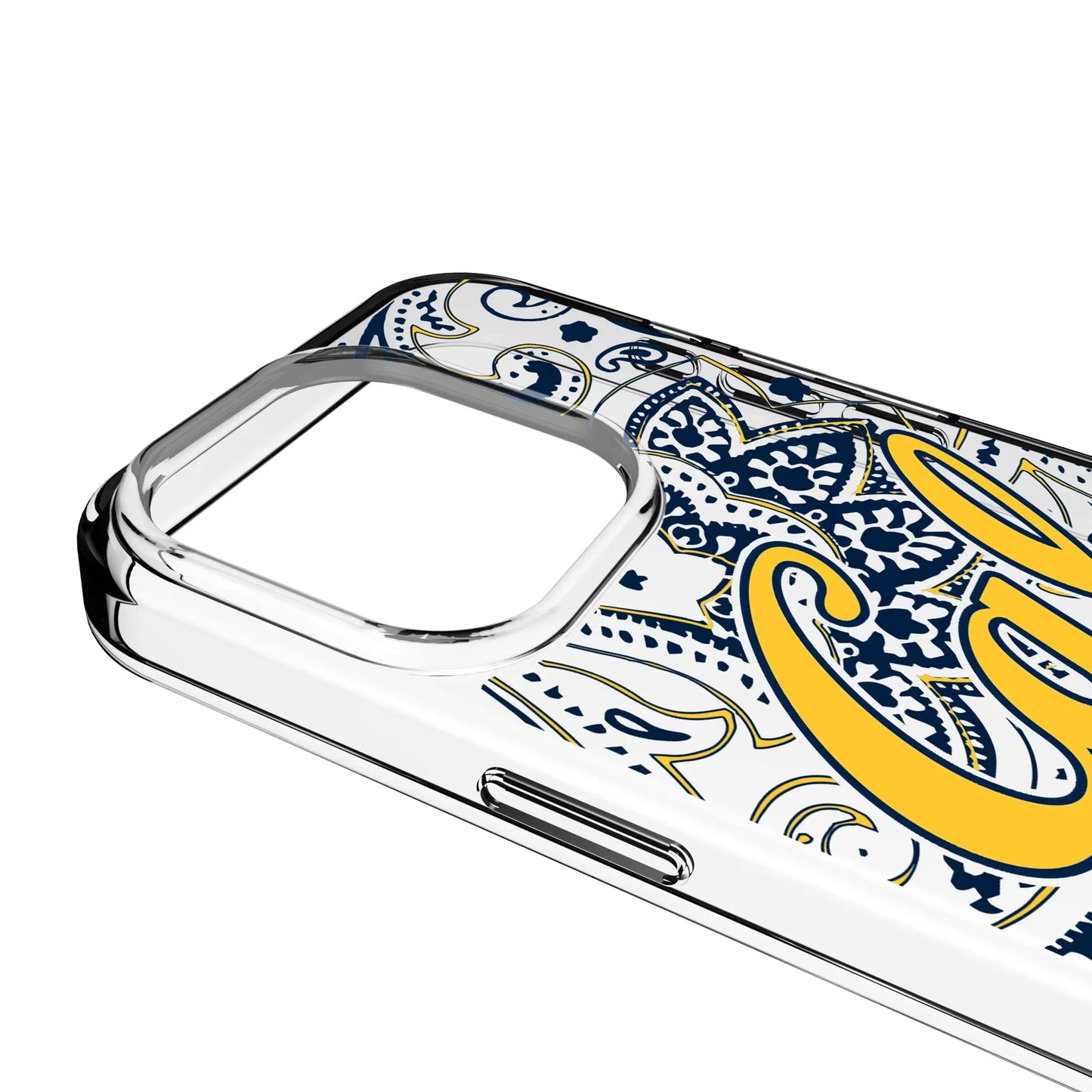 University of California Berkeley Golden Bears Paisley Clear Phone Case for Apple iPhone