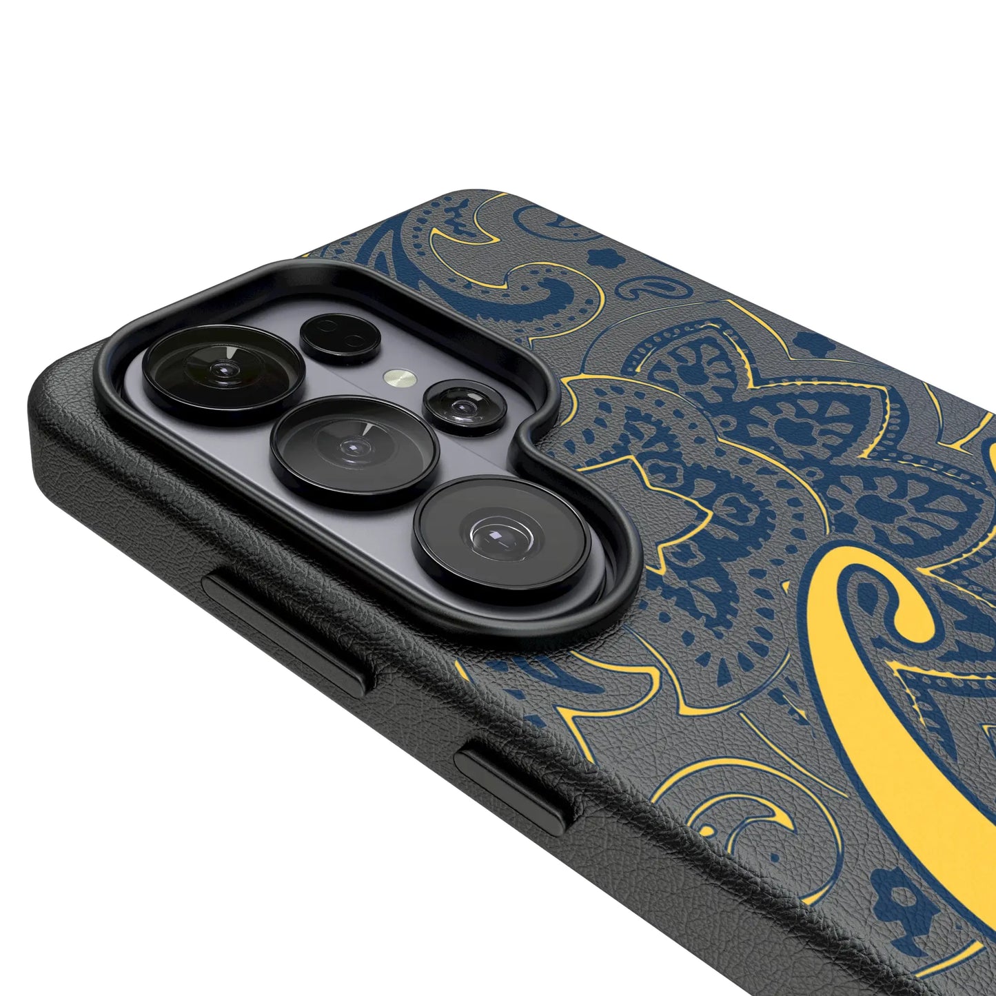 University of California Berkeley Golden Bears Paisley MagSafe Compatible Phone Case for Samsung Galaxy