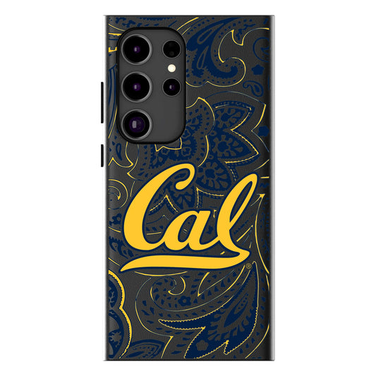 University of California Berkeley Golden Bears Paisley MagSafe Compatible Phone Case for Samsung Galaxy