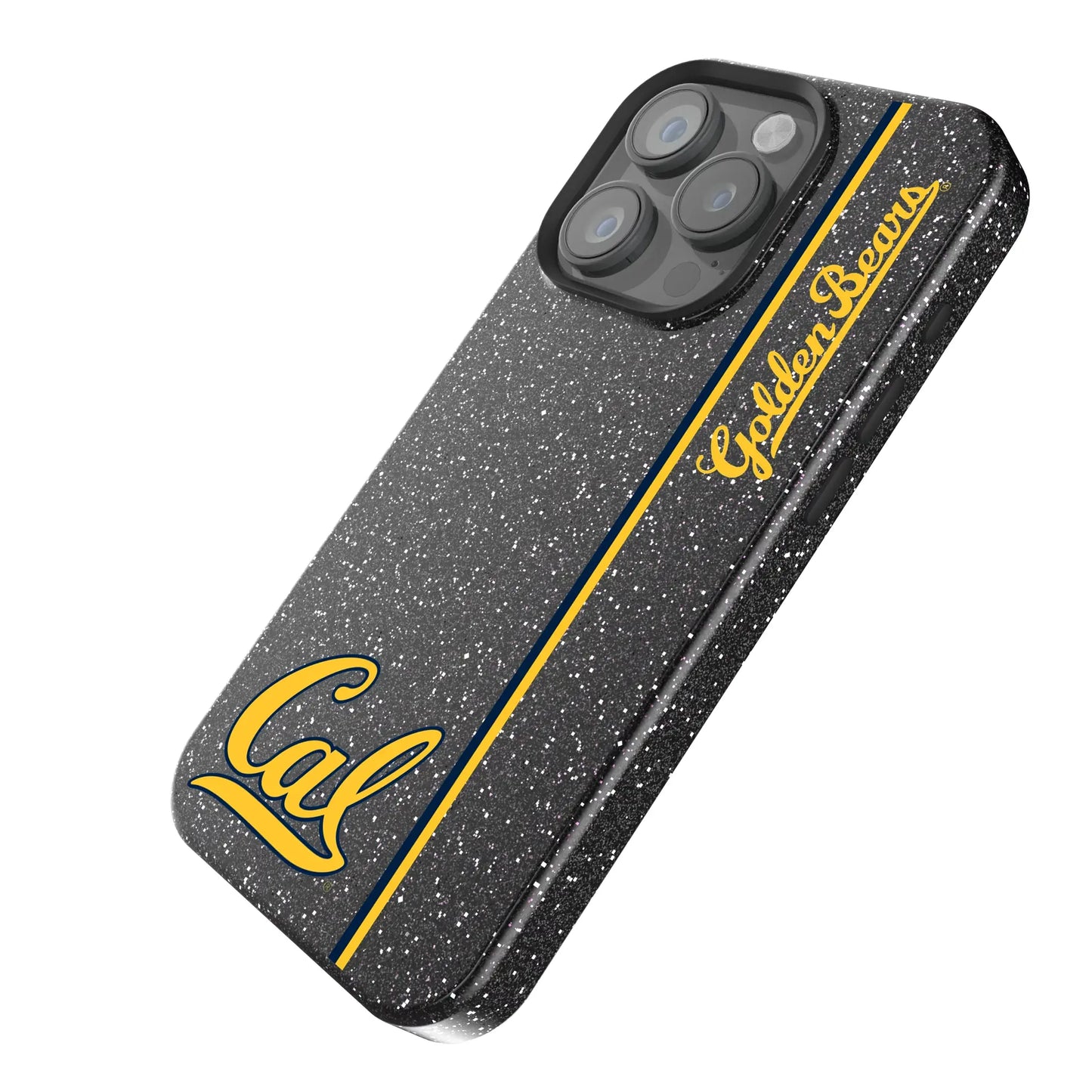 University of California Berkeley Golden Bears Sidebar Black Bling Phone Case for Apple iPhone