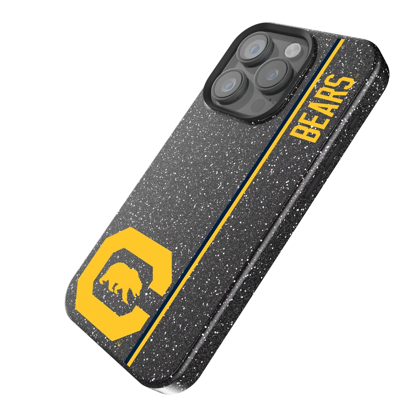 University of California Berkeley Golden Bears Sidebar Black Bling Phone Case for Apple iPhone