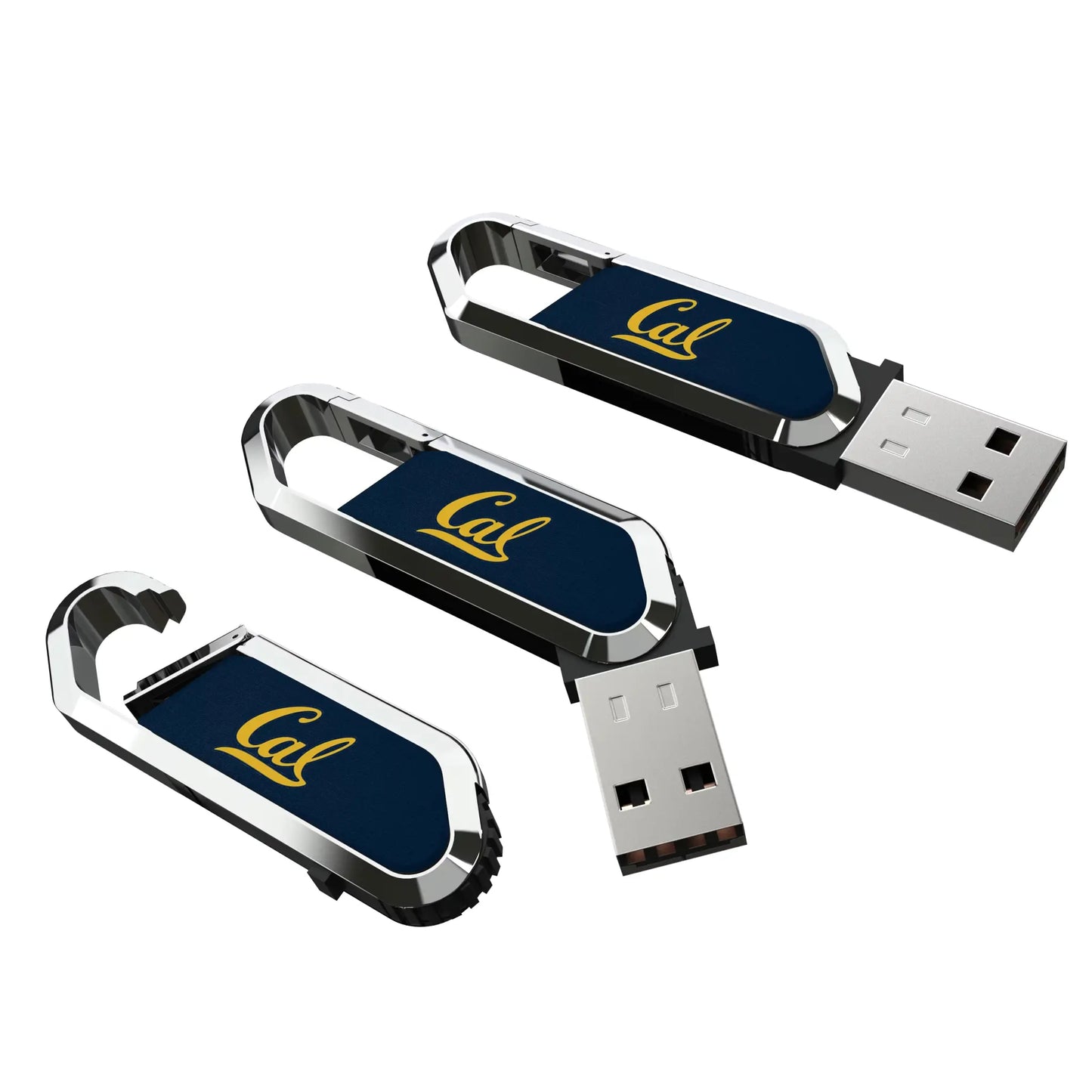 University of California Berkeley Golden Bears Solid USB 64GB Clip Style Flash Drive