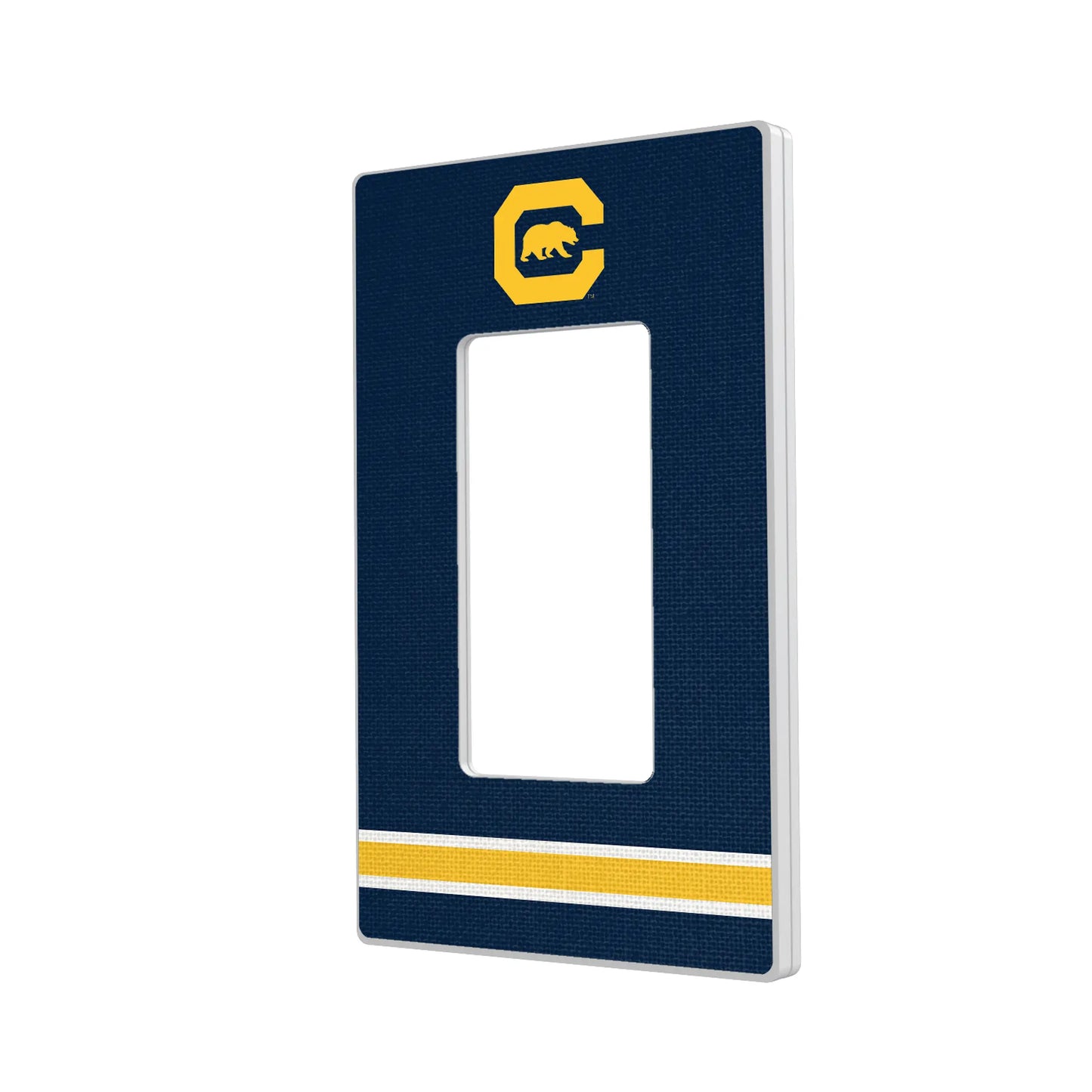 University of California Berkeley Golden Bears Stripe Hidden-Screw Light Switch Plate
