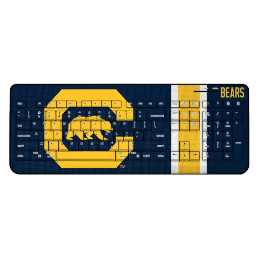 University of California Berkeley Golden Bears Stripe Wireless USB Keyboard