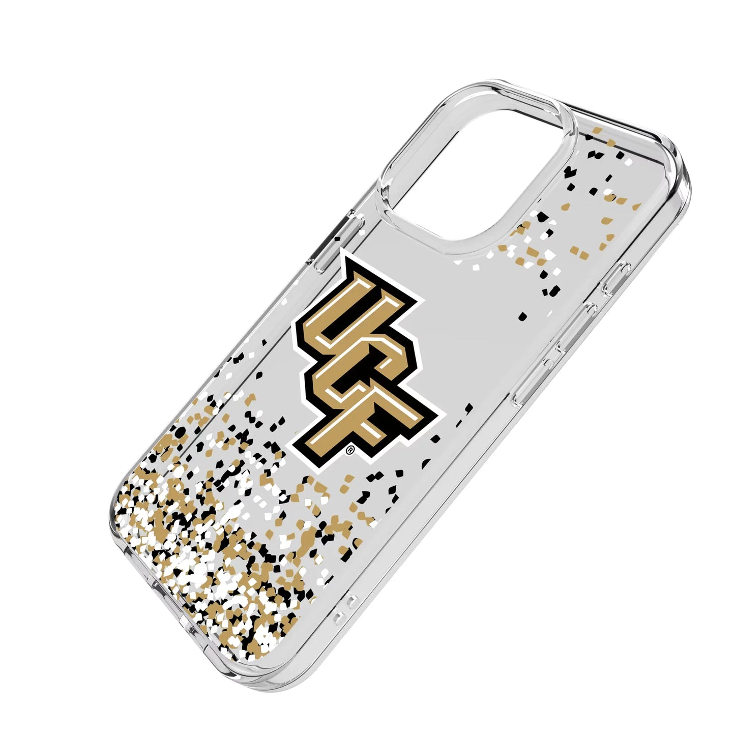 University of Central Florida Golden Knights Confetti Clear Phone Case for Apple iPhone