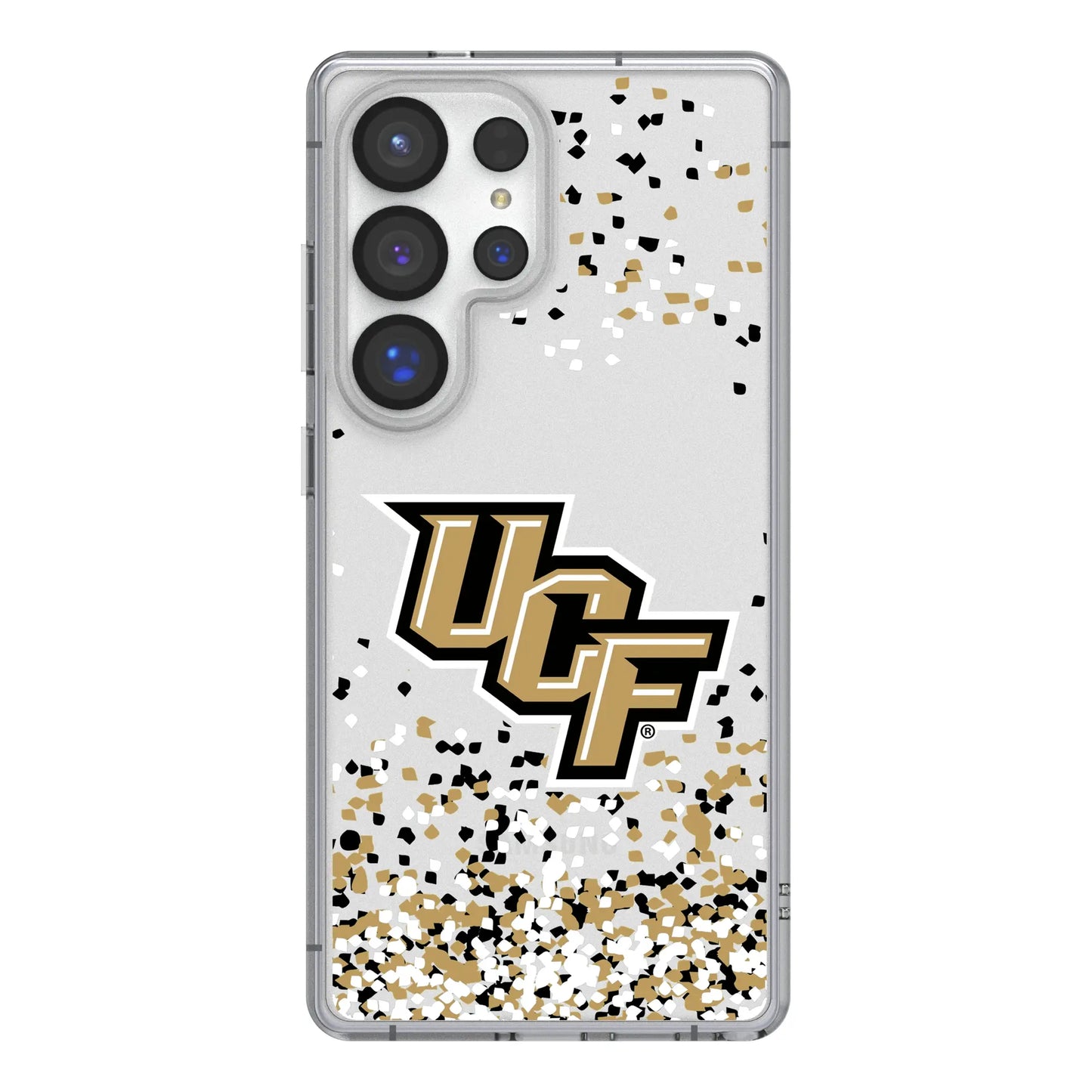 University of Central Florida Golden Knights Confetti Clear Phone Case for Samsung Galaxy