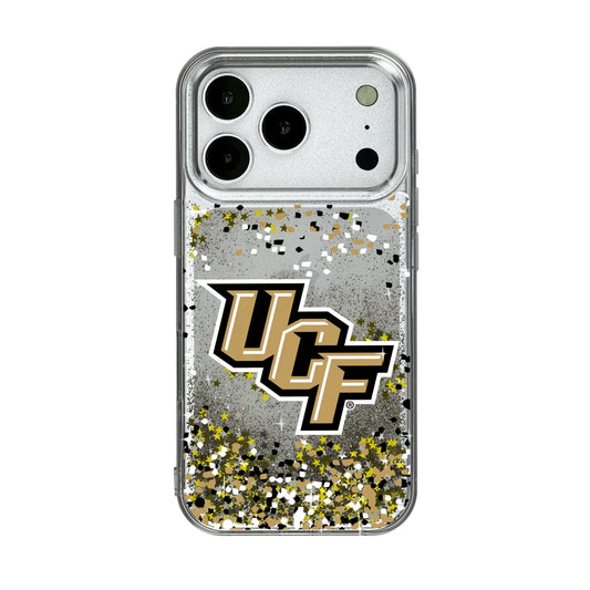 University of Central Florida Golden Knights Confetti Glitter Phone Case for Apple iPhone