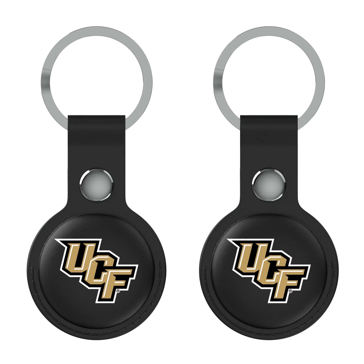 University of Central Florida Golden Knights Insignia Black Airtag Holder 2-Pack