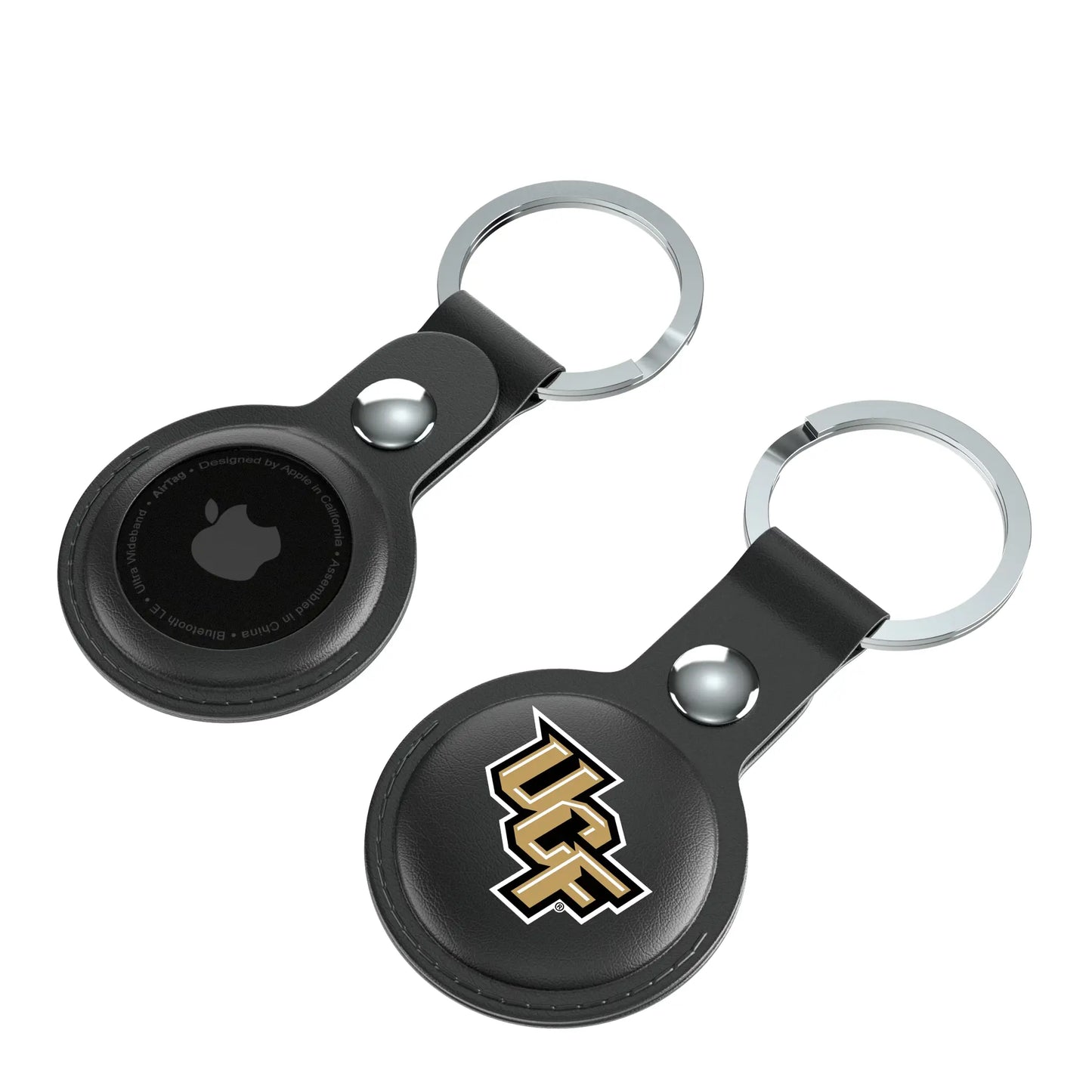 University of Central Florida Golden Knights Insignia Black Airtag Holder 2-Pack