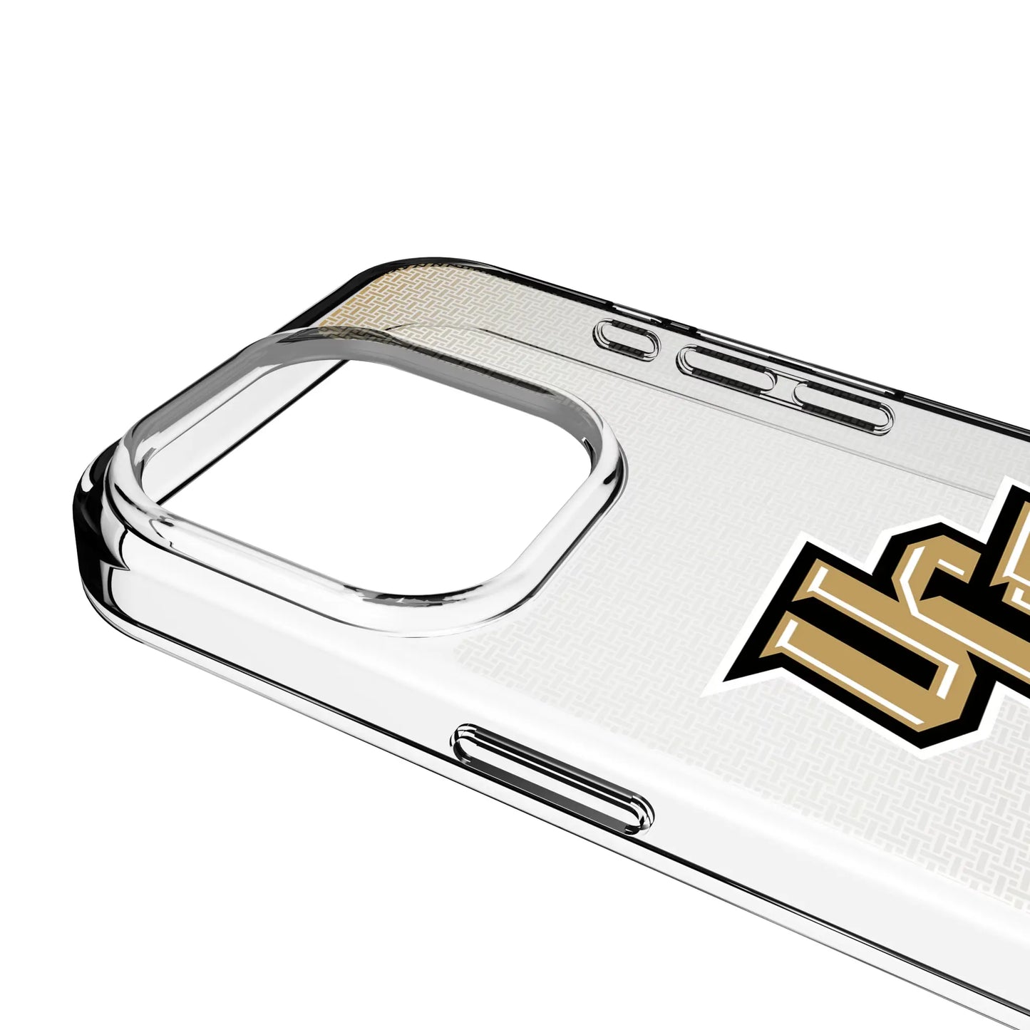 University of Central Florida Golden Knights Linen Clear Phone Case for Apple iPhone