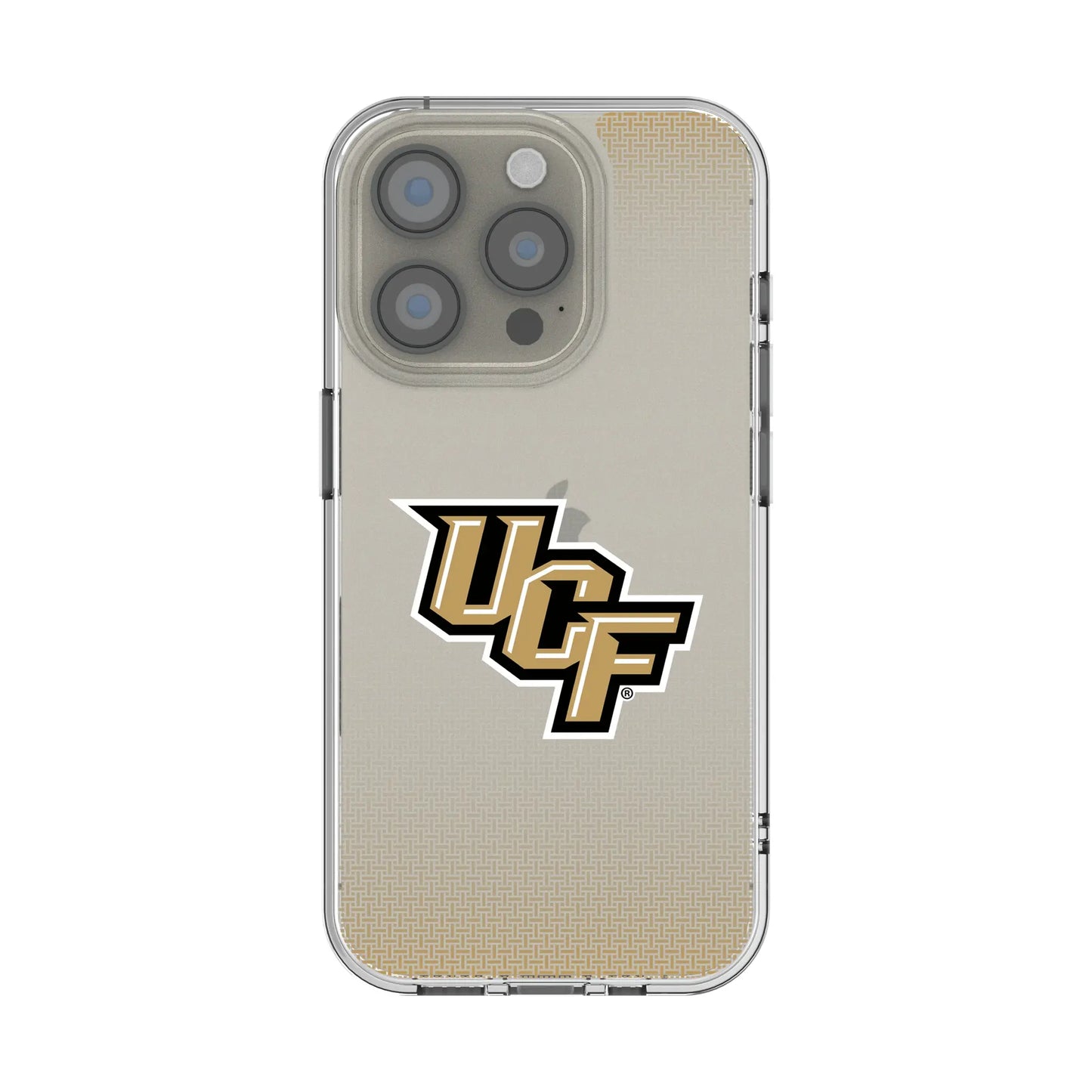 University of Central Florida Golden Knights Linen Clear Phone Case for Apple iPhone
