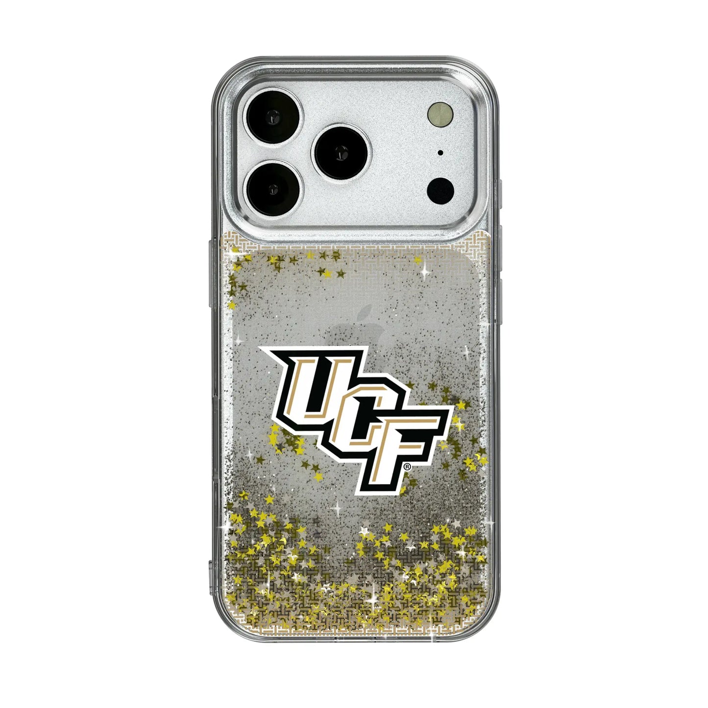 University of Central Florida Golden Knights Linen Glitter Phone Case for Apple iPhone