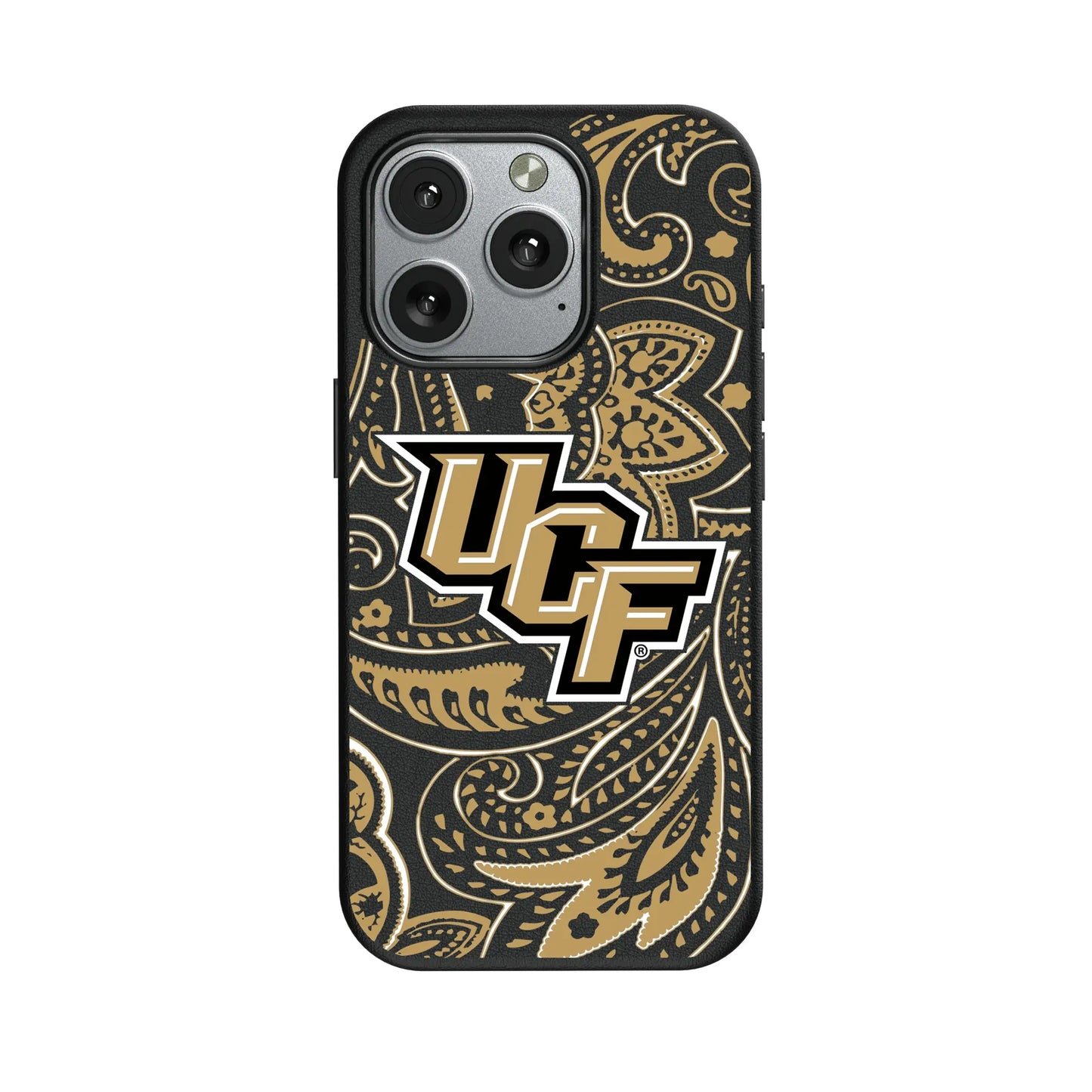 University of Central Florida Golden Knights Paisley MagSafe Compatible Phone Case for Apple iPhone