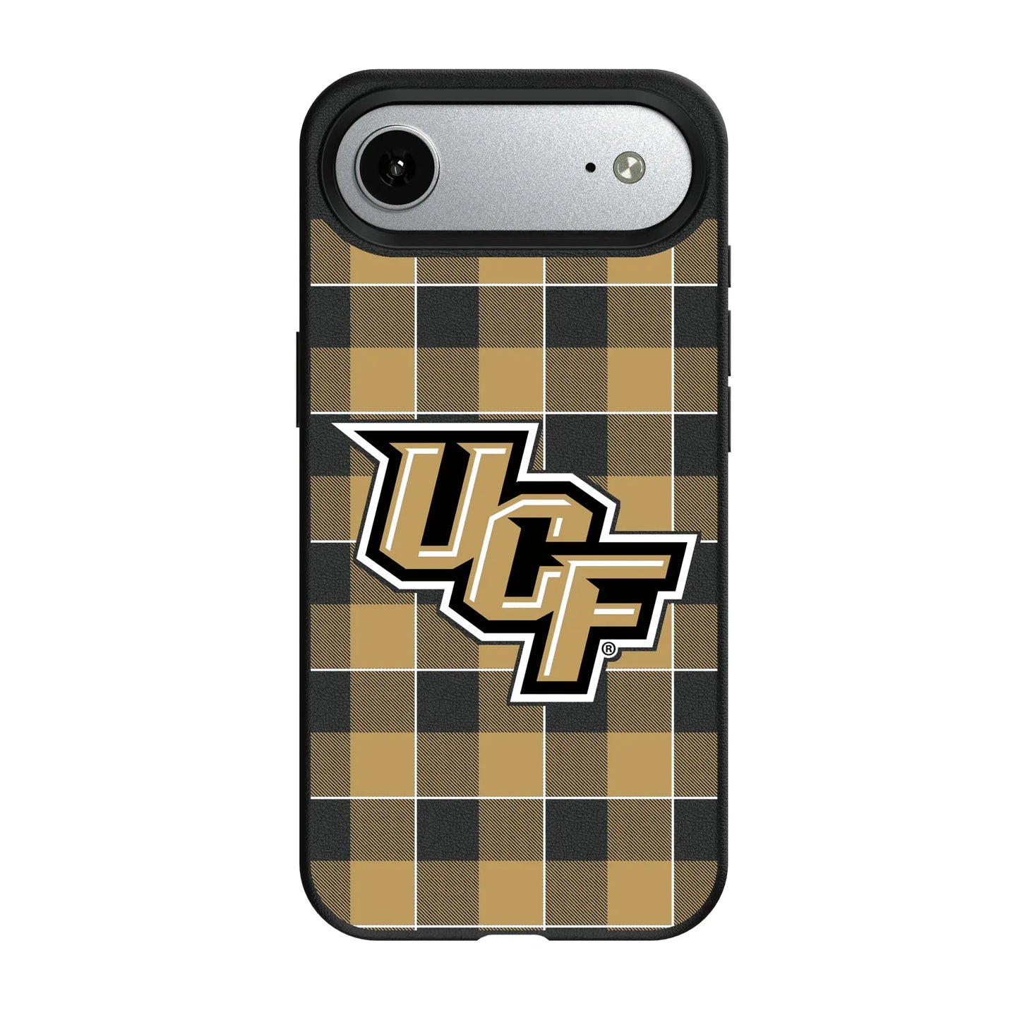 University of Central Florida Golden Knights Plaid MagSafe Compatible Phone Case for Apple iPhone