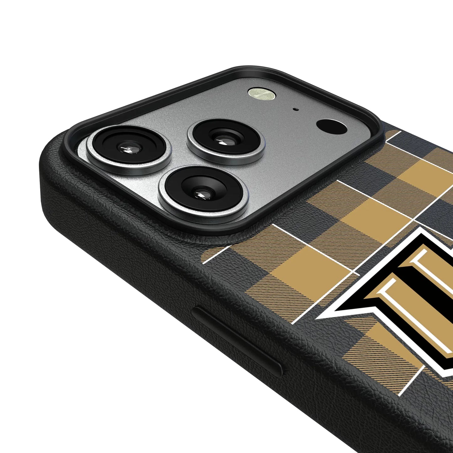 University of Central Florida Golden Knights Plaid MagSafe Compatible Phone Case for Apple iPhone