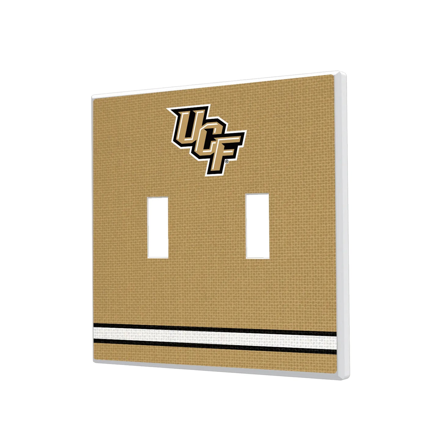 University of Central Florida Golden Knights Stripe Hidden-Screw Light Switch Plate