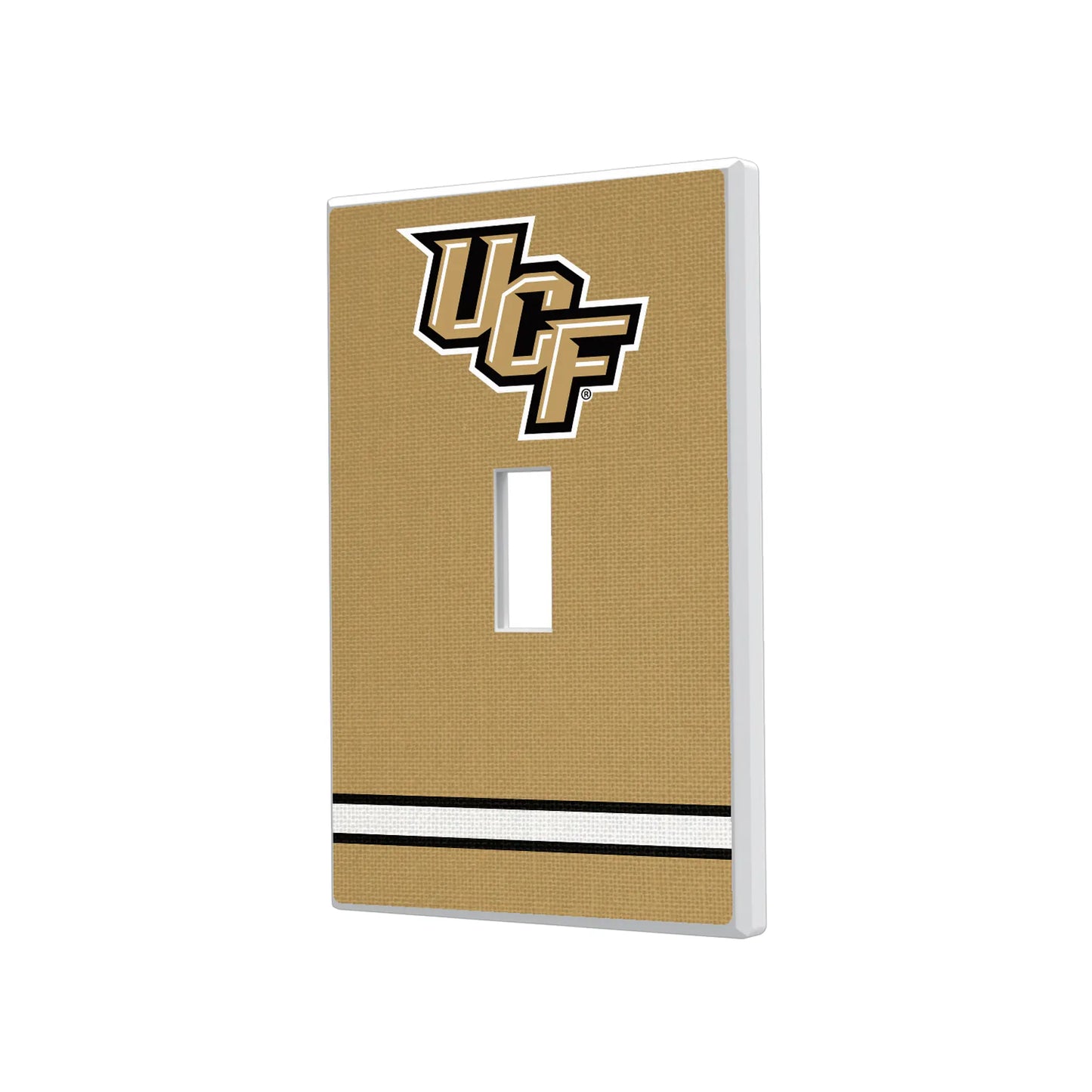 University of Central Florida Golden Knights Stripe Hidden-Screw Light Switch Plate